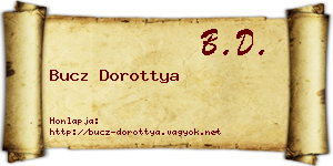 Bucz Dorottya névjegykártya